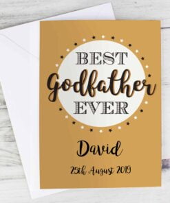 Personalised Best Godfather Card