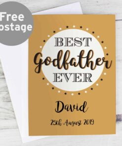 Personalised Best Godfather Card