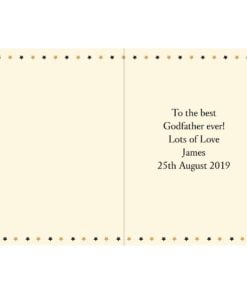 Personalised Best Godfather Card