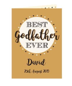 Personalised Best Godfather Card