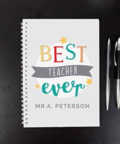 Personalised ‘Best Teacher Ever’ A5 Notebook