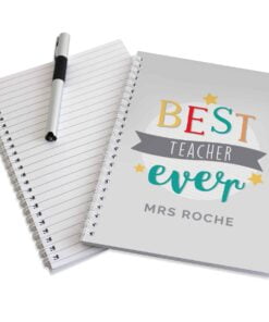 Personalised ‘Best Teacher Ever’ A5 Notebook