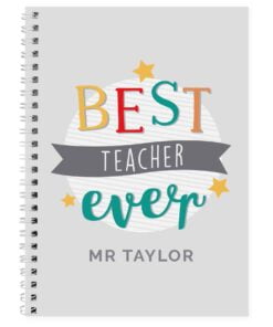 Personalised ‘Best Teacher Ever’ A5 Notebook