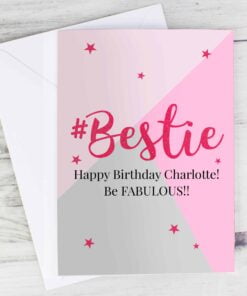 Personalised #Bestie Card