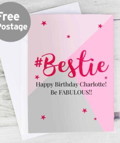 Personalised #Bestie Card
