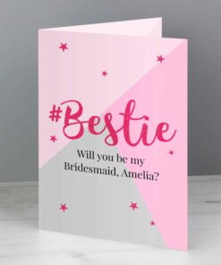 Personalised #Bestie Card