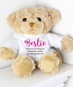 Personalised #Bestie Teddy Bear