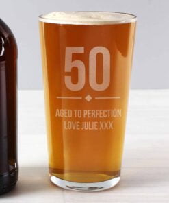 Big Age Birthday Pint Glass