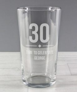 Big Age Birthday Pint Glass