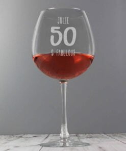 Big Age Bottle of Wine Glass