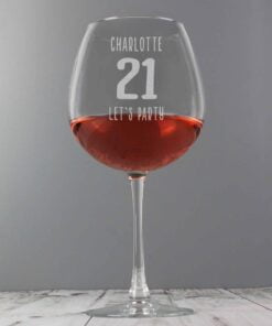 Big Age Bottle of Wine Glass