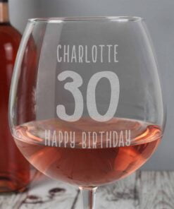 Big Age Bottle of Wine Glass