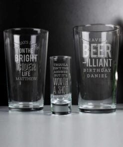 Beer-Illiant Birthday Pint Glass