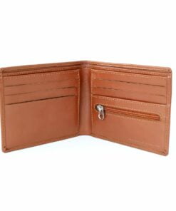 Personalised Big Initials Tan Leather Wallet