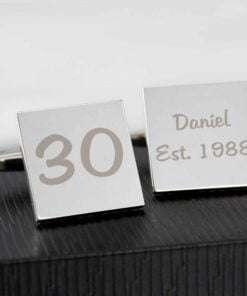 Personalised Birthday Big Age Cufflinks