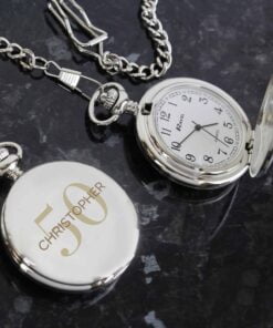Personalised Birthday Big Age Pocket Fob Watch