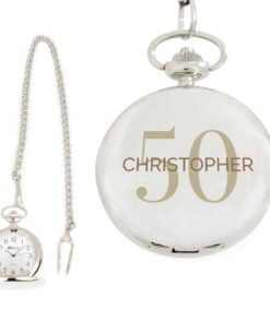 Personalised Birthday Big Age Pocket Fob Watch