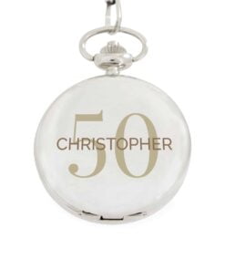 Personalised Birthday Big Age Pocket Fob Watch