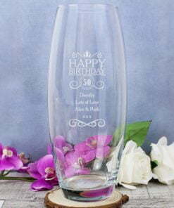 Personalised Birthday Bullet Vase