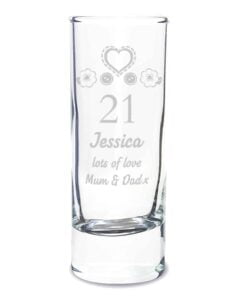 Personalised Birthday Craft Shot Glass Engraved