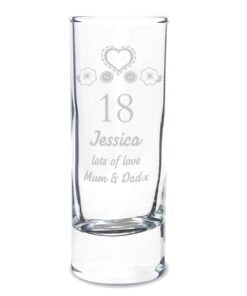 Personalised Birthday Craft Shot Glass Engraved