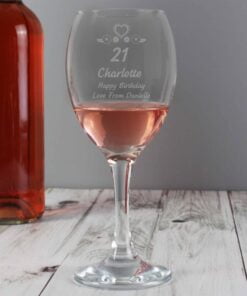 Personalised Birthday Craft Wine Glass