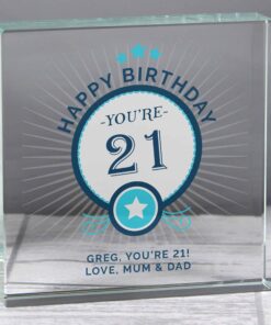 Personalised Birthday Large Crystal Token