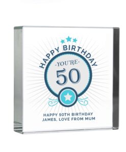 Personalised Birthday Large Crystal Token