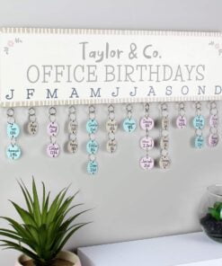 Personalised Birthday Planner Plaque with Customisable Discs