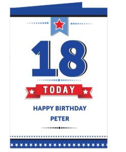 Personalised Birthday Star Card