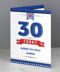 Personalised Birthday Star Card