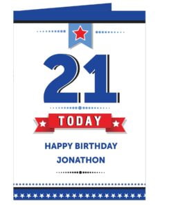 Personalised Birthday Star Card