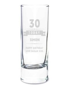 Personalised Birthday Star Shot Glass