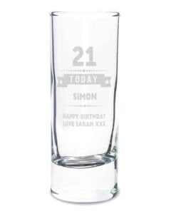 Personalised Birthday Star Shot Glass