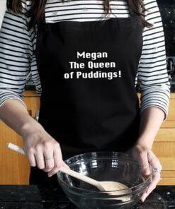 Personalised Black Apron