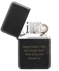 Personalised Black Lighter