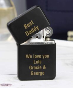 Personalised Black Lighter