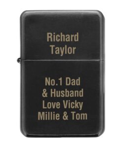 Personalised Black Lighter