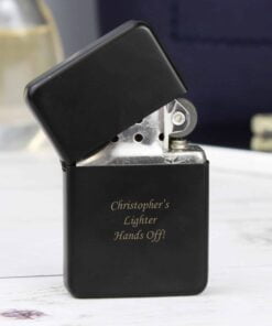 Personalised Black Lighter