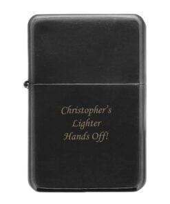 Personalised Black Lighter