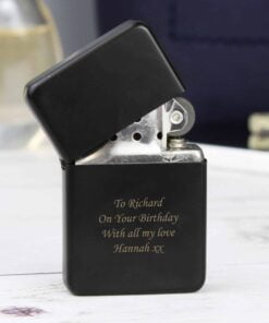 Personalised Black Lighter