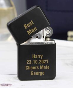 Personalised Black Lighter
