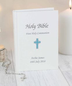 Personalised Blue Cross Bible