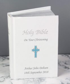 Personalised Blue Cross Bible