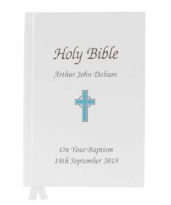 Personalised Blue Cross Bible