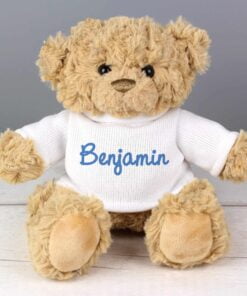 Personalised Blue Name Only Teddy Bear