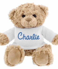 Personalised Blue Name Only Teddy Bear