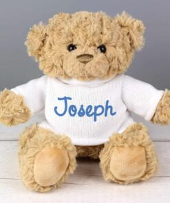 Personalised Blue Name Only Teddy Bear