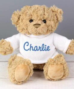 Personalised Blue Name Only Teddy Bear