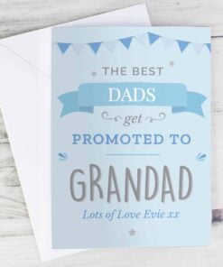 Personalised Blue Promoted to Card